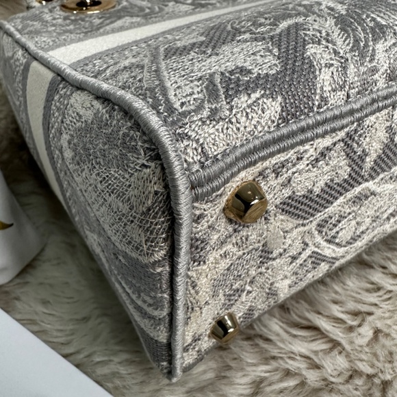 Dior Lady D-Lite Medium Gray Toile de Jouy - Picture 11 of 16